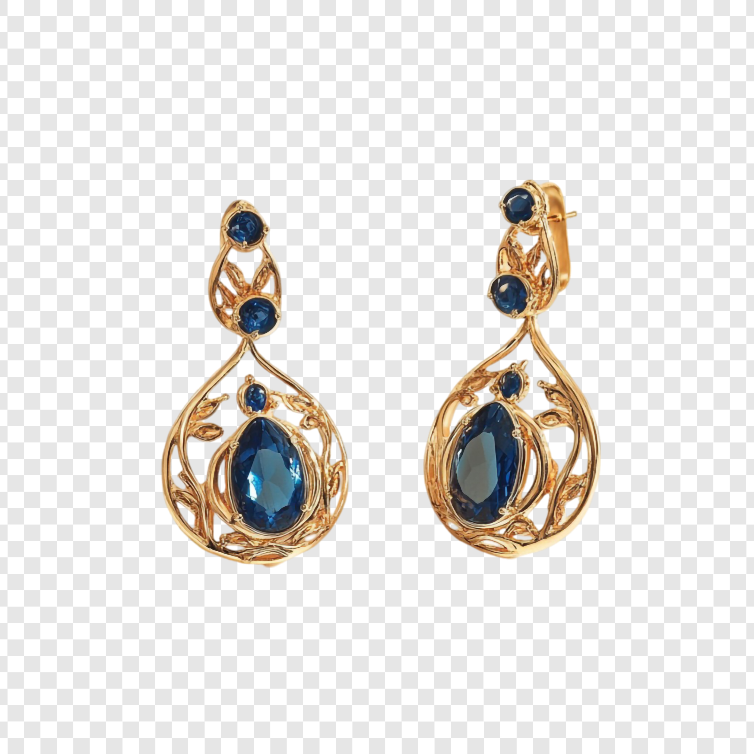 Copper Gold Plated Earrings For Women & Girls, Yellow
